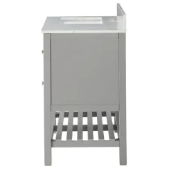 Kirkland's Home Foster Wood Backsplash Sink Vanity- Bathroom Furniture