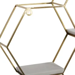 Kirkland's Home Frame Marble Honeycomb Wall Shelf- Shelves