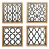 Kirkland's Home Framed Matte Black Metal Wall Plaques, Set Of 4- Wall Plaques