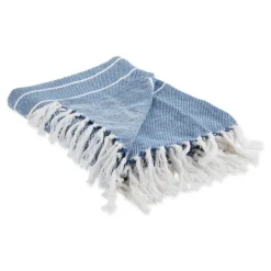 Kirkland's Home French And White Thin Stripe Throw- Blankets & Throws
