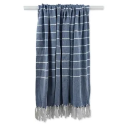 Kirkland's Home French And White Thin Stripe Throw- Blankets & Throws