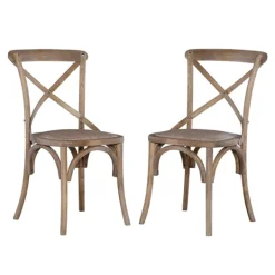 Kirkland's Home French Country X-Back Dining Chairs, Set Of 2- Dining Chairs
