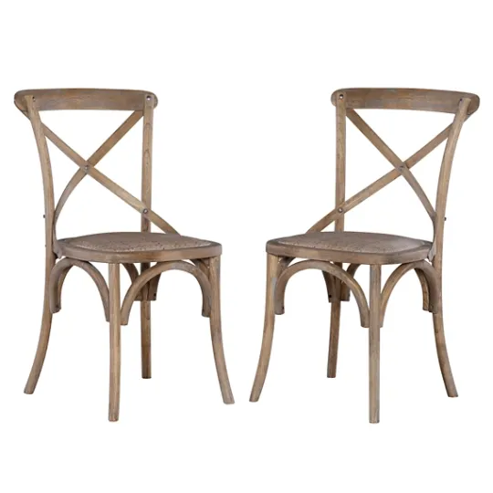 Kirkland's Home French Country X-Back Dining Chairs, Set Of 2- Dining Chairs