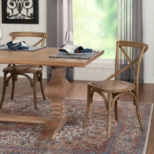 Kirkland's Home French Country X-Back Dining Chairs, Set Of 2- Dining Chairs