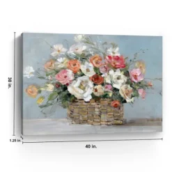 Kirkland's Home Fresh Flower Market Canvas Art Print- Canvas Art