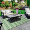 Kirkland's Home Fresh Green Stripes Outdoor Area Rug, 4X6- Outdoor Rugs