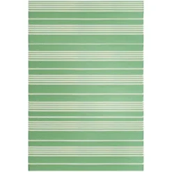 Kirkland's Home Fresh Green Stripes Outdoor Area Rug, 4X6- Outdoor Rugs