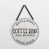 Kirkland's Home Freshly Brewed Coffee Round Beaded Wall Plaque- Wall Quotes & Signs