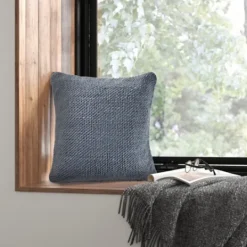 Kirkland's Home Frost Woven Accent Pillow- Pillows
