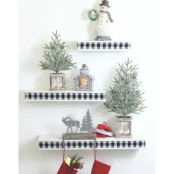 Kirkland's Home Frosted Pinecone Tree In Whitewash Planter, 24 In.- Trees & Topiaries