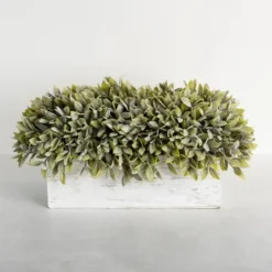 Kirkland's Home Frosted Sage Arrangement In Wooden Box- Arrangements & Greenery