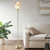 Kirkland's Home Frosted Starlight Golden Floor Lamp- Floor Lamps