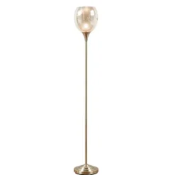 Kirkland's Home Frosted Starlight Golden Floor Lamp- Floor Lamps