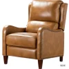 Kirkland's Home Full-Grain Leather Recliner Accent Chair- Accent Chairs