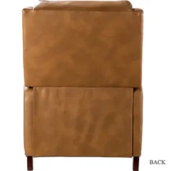 Kirkland's Home Full-Grain Leather Recliner Accent Chair- Accent Chairs