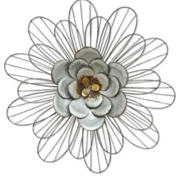 Kirkland's Home Galvanized Daisy Plaque- Wall Plaques