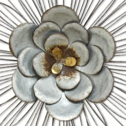 Kirkland's Home Galvanized Daisy Plaque- Wall Plaques