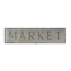 Kirkland's Home Galvanized Iron Market Wall Sign- Wall Quotes & Signs