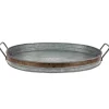 Kirkland's Home Galvanized Metal Tray With Rust Trim- Decorative Trays