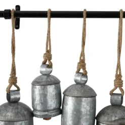 Kirkland's Home Galvanized Round Bells Wall Plaque- Decorative Accents