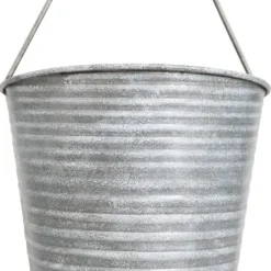 Kirkland's Home Galvanized Silver Bucket Wall Planters- Wall Storage