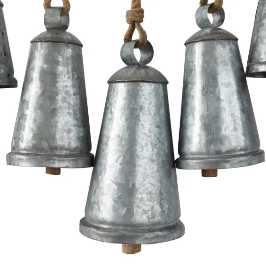 Kirkland's Home Galvanized Triangle Bells Wall Plaque- Decorative Accents