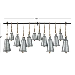 Kirkland's Home Galvanized Triangle Bells Wall Plaque- Decorative Accents