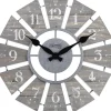 Kirkland's Home Galvanized Windmill Wall Clock- Clocks