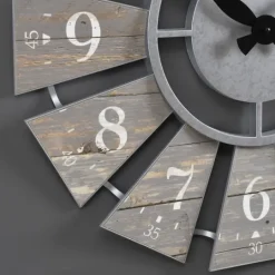 Kirkland's Home Galvanized Windmill Wall Clock- Clocks