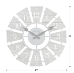 Kirkland's Home Galvanized Windmill Wall Clock- Clocks