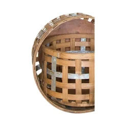 Kirkland's Home Galvanized Woven Wicker Baskets, Set Of 3- Baskets & Boxes