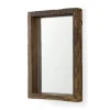 Kirkland's Home Garcelle Raw Wood Rectangle Wall Mirror- Framed Mirrors