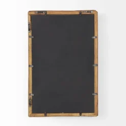 Kirkland's Home Garcelle Raw Wood Rectangle Wall Mirror- Framed Mirrors