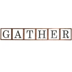 Kirkland's Home Gather Family Reversible Wood Box- Wall Quotes & Signs