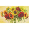 Kirkland's Home Gathering Sunflowers Comfort Kitchen Mat- Kitchen & Floor Mats