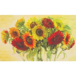 Kirkland's Home Gathering Sunflowers Comfort Kitchen Mat- Kitchen & Floor Mats