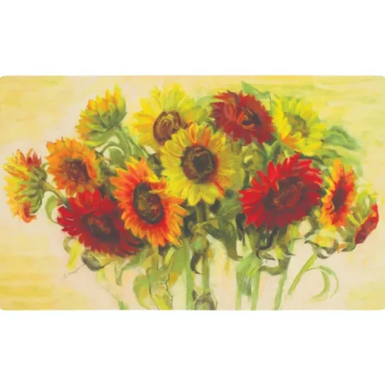 Kirkland's Home Gathering Sunflowers Comfort Kitchen Mat- Kitchen & Floor Mats