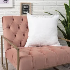 Kirkland's Home Gauze Organic Fringe Throw Pillow- Pillows