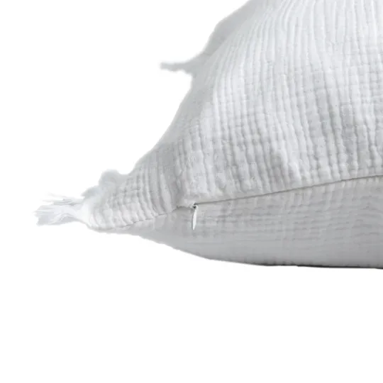 Kirkland's Home Gauze Organic Fringe Throw Pillow- Pillows