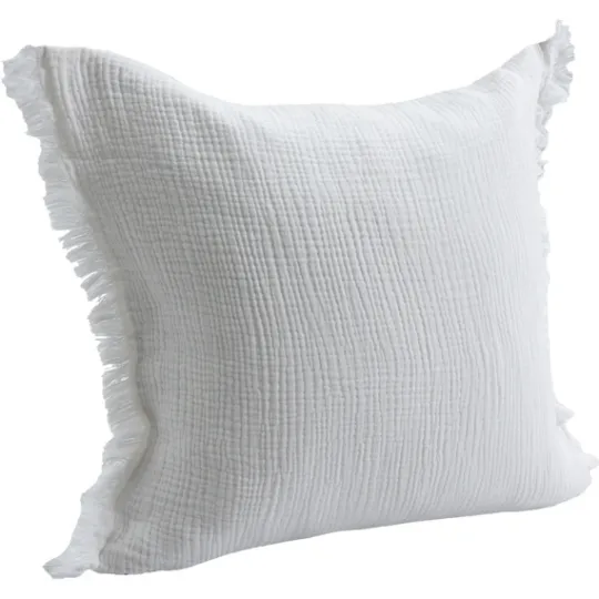 Kirkland's Home Gauze Organic Fringe Throw Pillow- Pillows