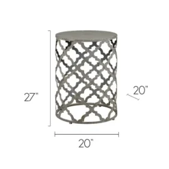 Kirkland's Home Geometric Frame Metal Accent Table- Accent & End Tables