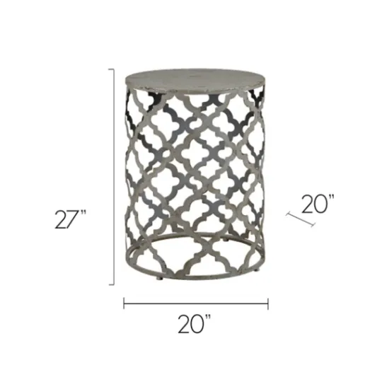 Kirkland's Home Geometric Frame Metal Accent Table- Accent & End Tables