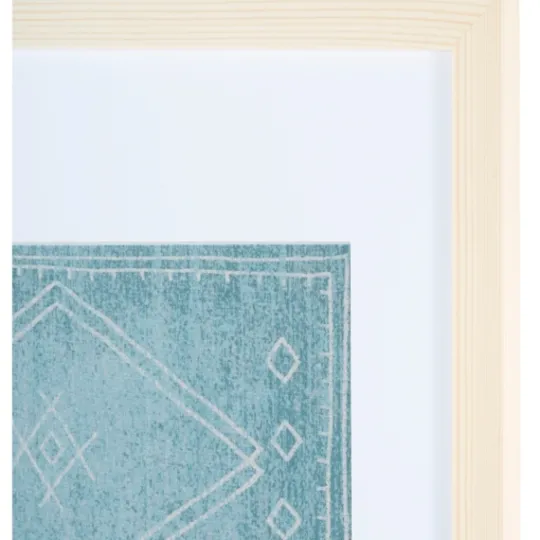 Kirkland's Home Geometric Framed Textile Wall Plaque- Wall Plaques