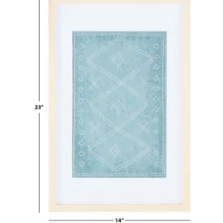 Kirkland's Home Geometric Framed Textile Wall Plaque- Wall Plaques