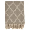 Kirkland's Home Geometric Fringe Throw Blanket- Blankets & Throws