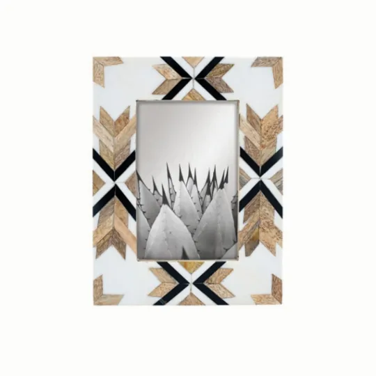 Kirkland's Home Geometric Pattern Wood Picture Frame, 4X6- Picture Frames