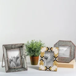 Kirkland's Home Geometric Pattern Wood Picture Frame, 4X6- Picture Frames
