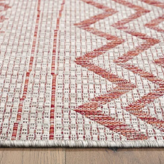 Kirkland's Home Geometric Stripe Sun Shower Outdoor Area Rug, 7X9- Outdoor Rugs