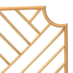 Kirkland's Home Geometric Weave Rat Queen Headboard- Beds & Headboards