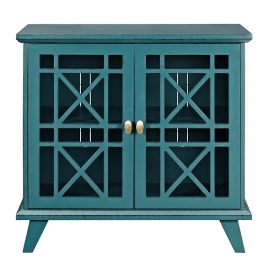 Kirkland's Home Georgia Fretwork 2-Door Accent Cabinet- Cabinets & Sideboards
